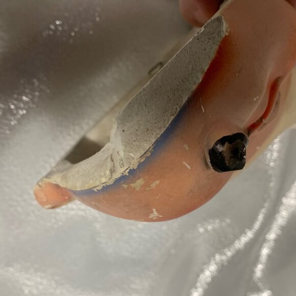 TWO VINTAGE CHALKWARE SAILOR BOY WALL MOUNT STRING DISPENSERS - Picture 6 of 8